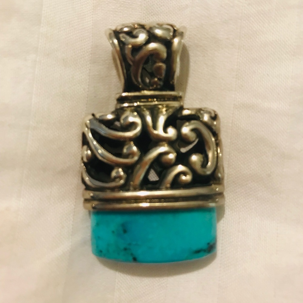 Sterling Silver + Turquoise Necklace Pendant